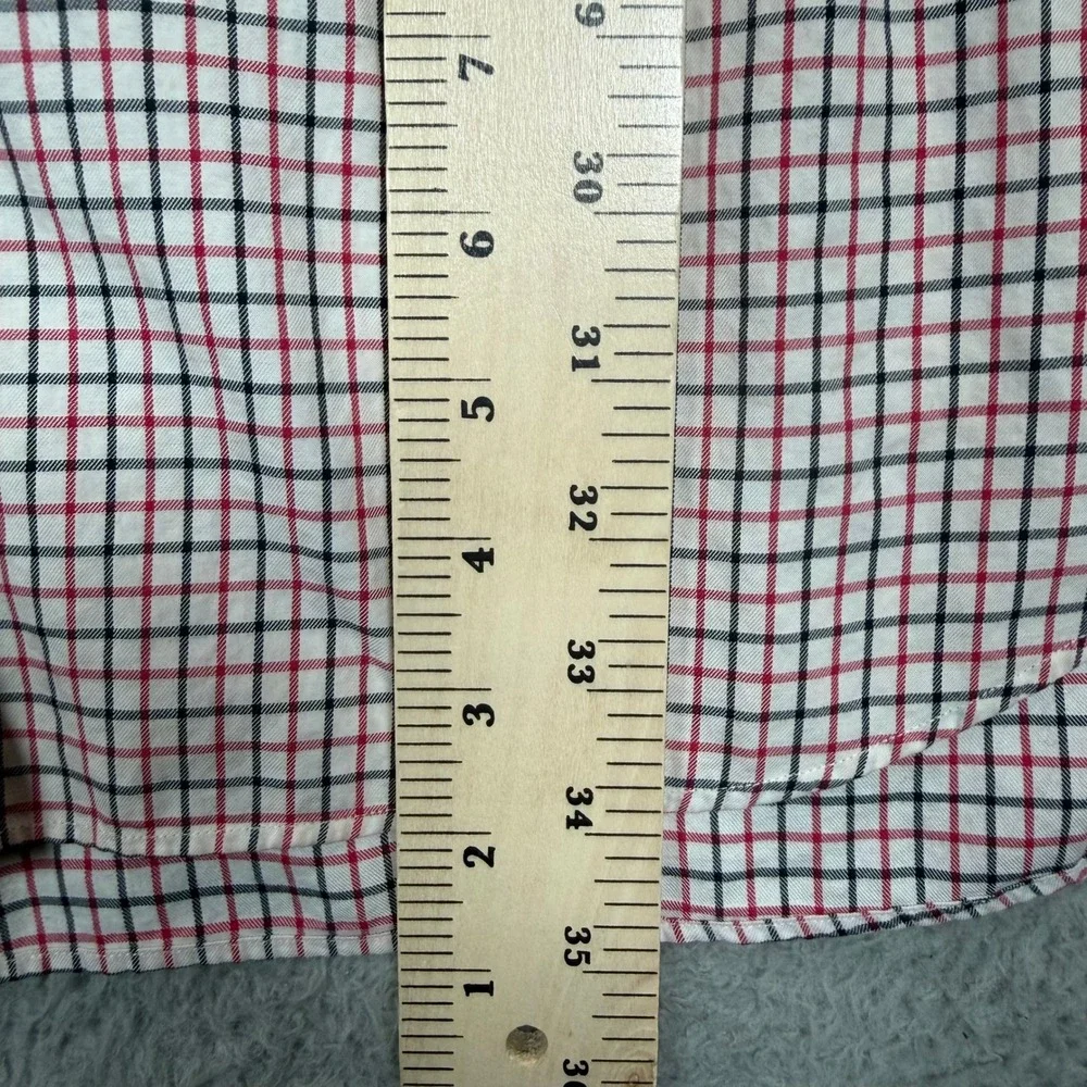 Polo Ralph Lauren Mens 2XLT Tall Classic Fit Check Button Down Shirt Red Navy